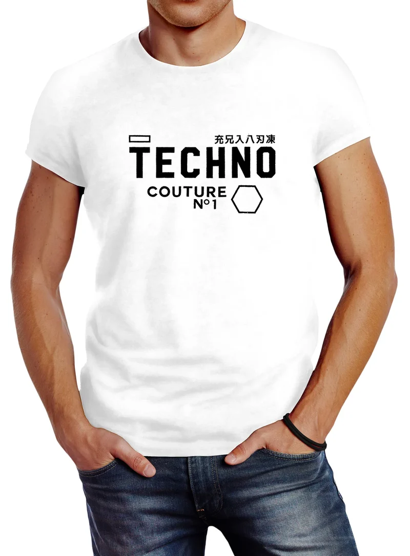 Techno Shirt Herren