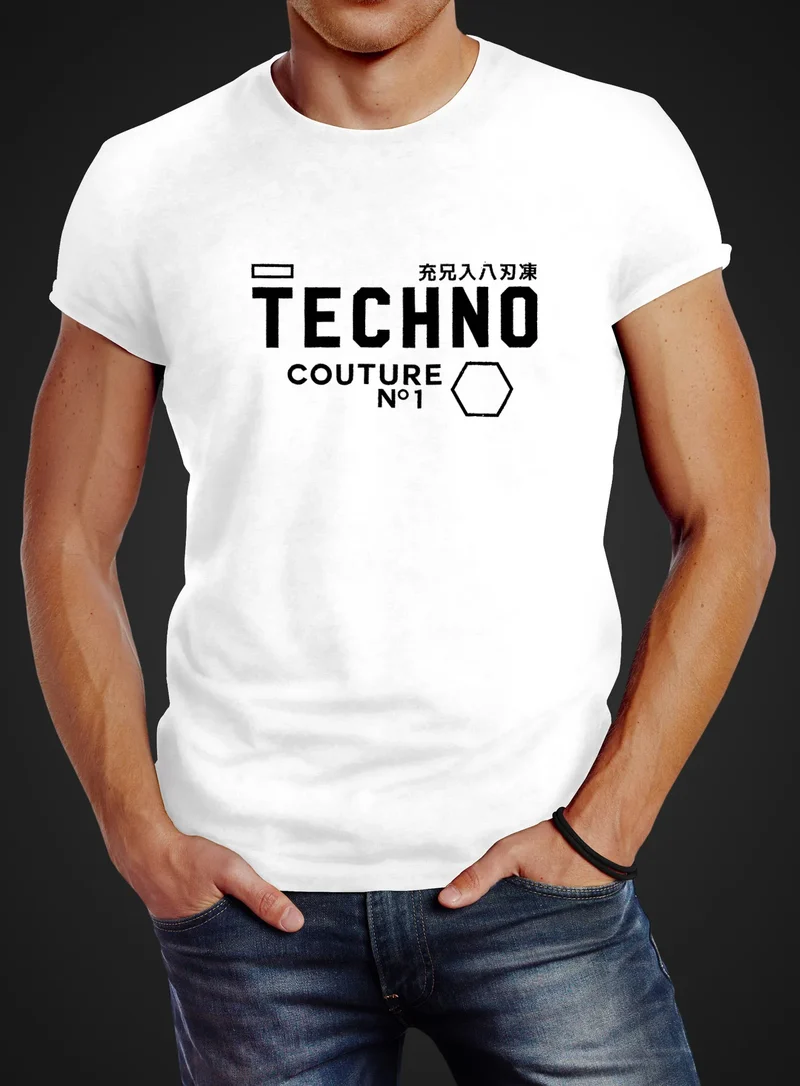 Techno Shirt Herren