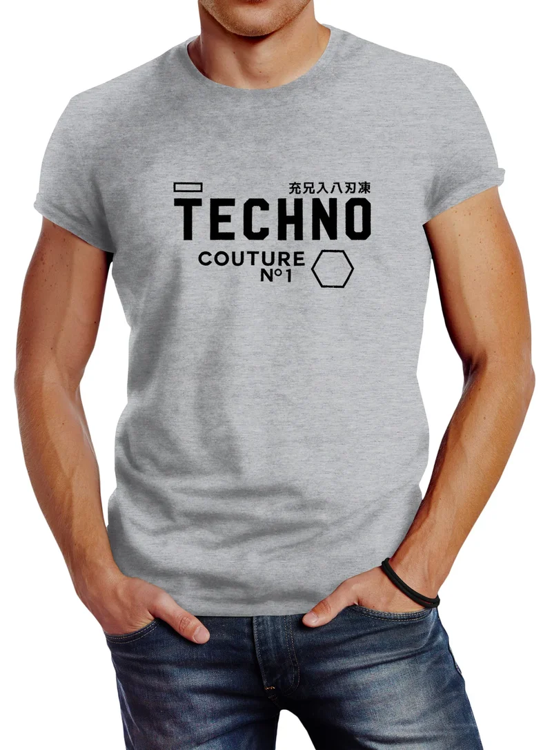 Techno Shirt Herren