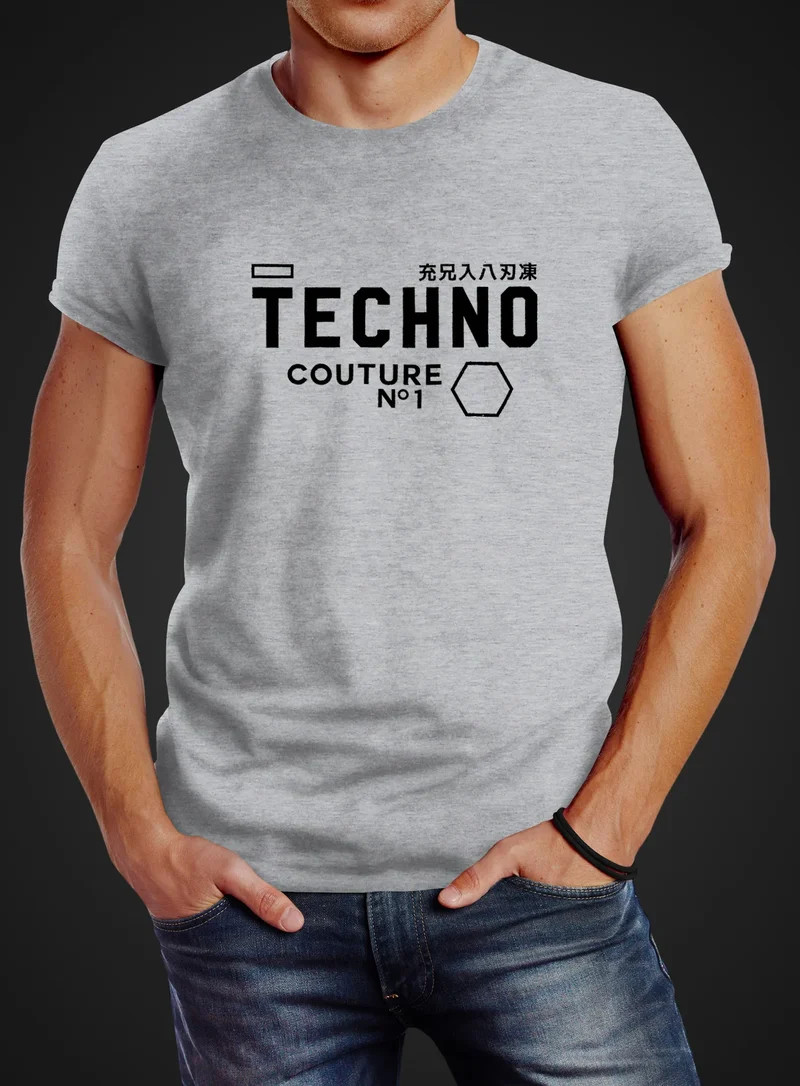 Techno Shirt Herren