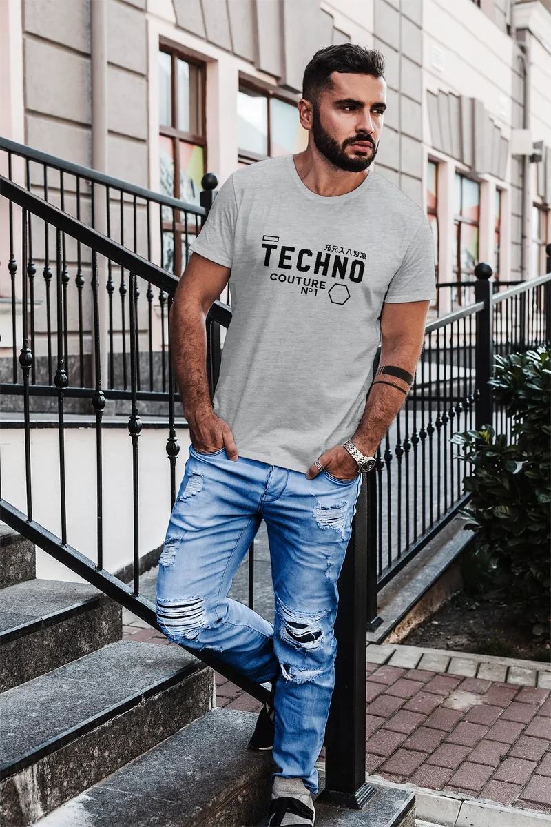Techno Shirt Herren