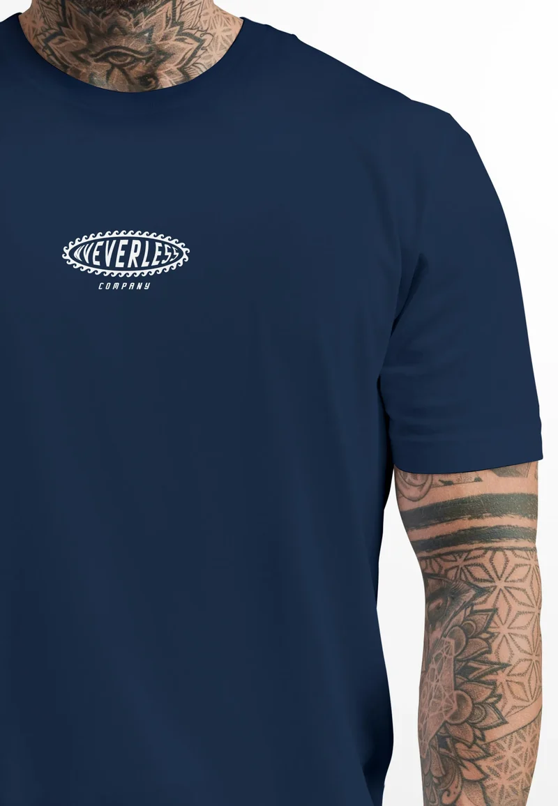 Herren T-Shirt mit Palmen-Print Baumwollstoff und Grafik Aufdruck Sommer Fashion Streetstyle