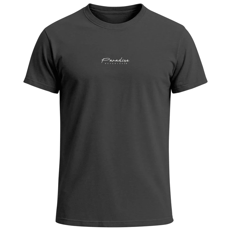 Herren T-Shirt Backprint Sommer-Shirt mit Palmen Rückendruck Vintage Grafik – Kurzarm Baumwollshirt im California Style Fashion Streetstyle
