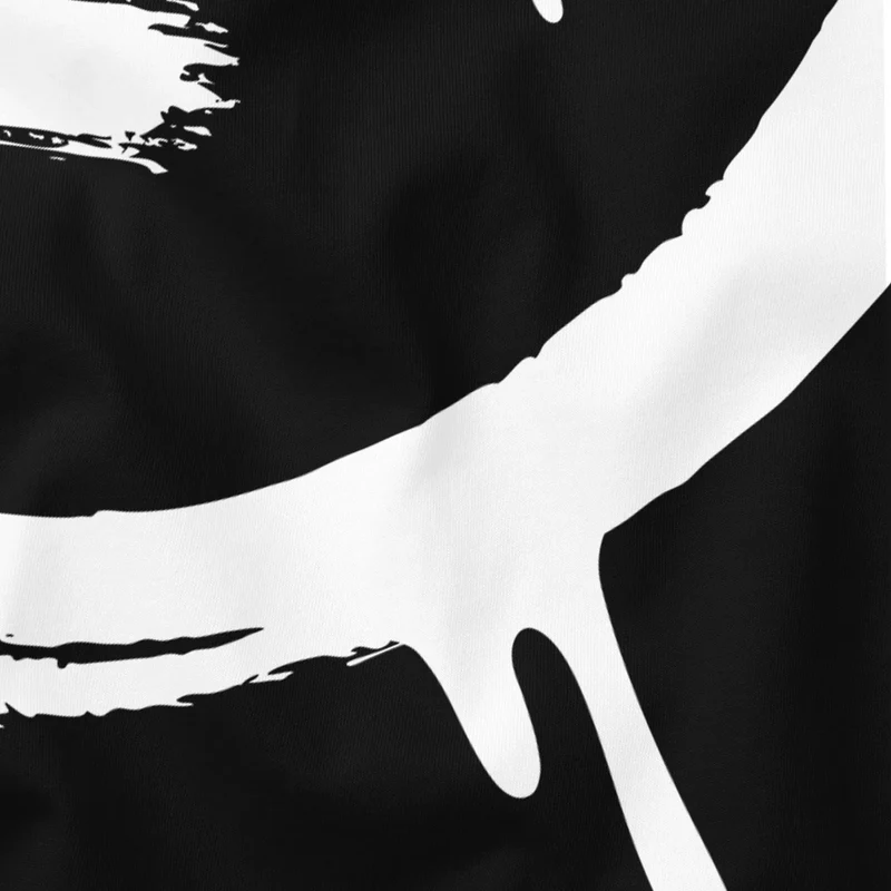 Herren T-Shirt mit Print Aufdruck Smile Techwear Fashion Streetstyle Trendmotiv