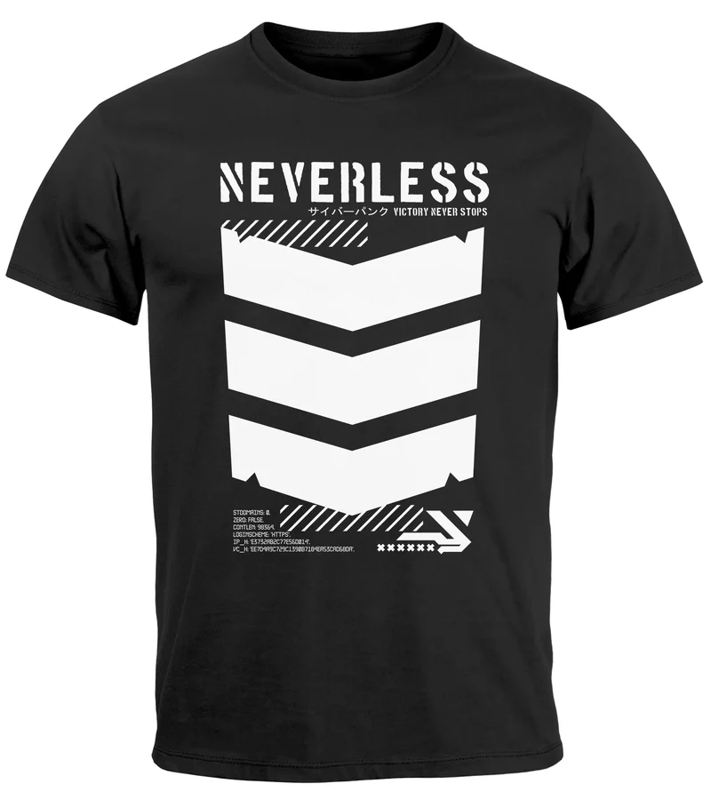 Herren T-Shirt Techwear Trend Motive Japanese Streetstyle Military Fashion Fashion Streetstyle