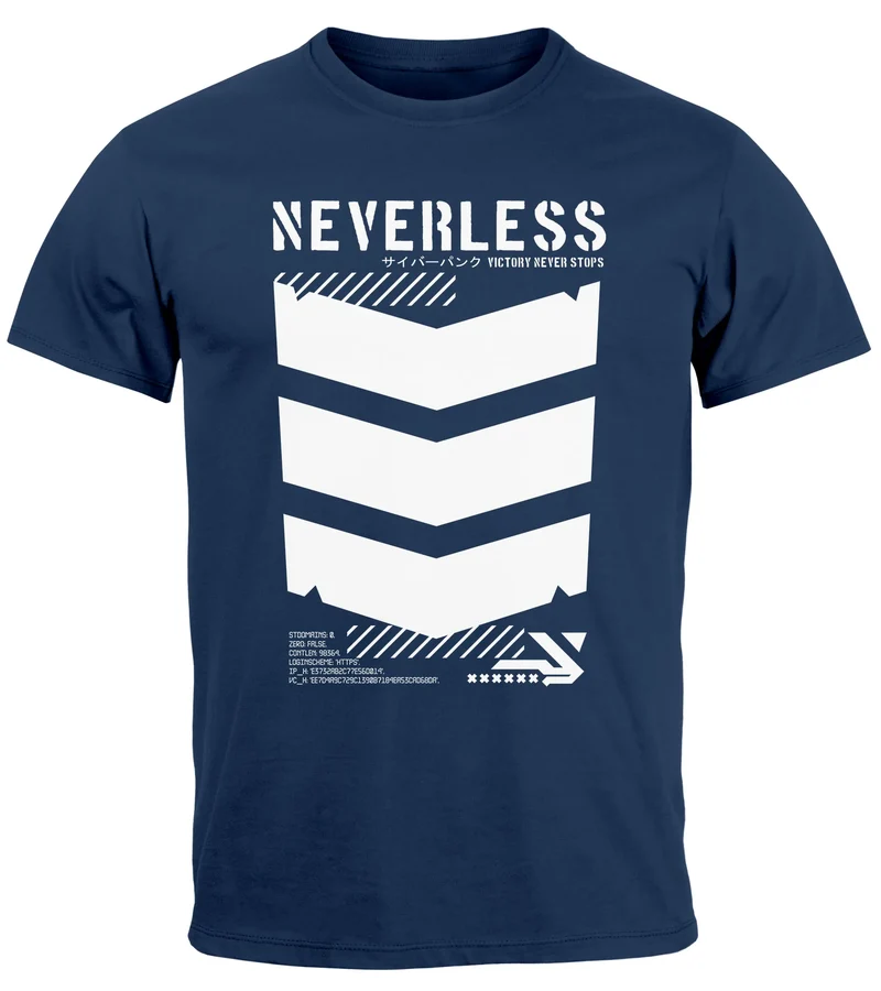Herren T-Shirt Techwear Trend Motive Japanese Streetstyle Military Fashion Fashion Streetstyle