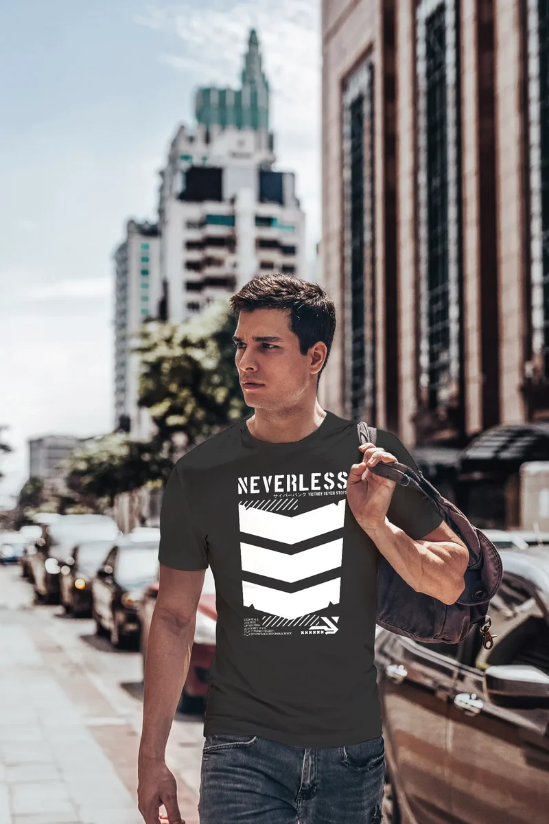 Herren T-Shirt Techwear Trend Motive Japanese Streetstyle Military Fashion Fashion Streetstyle