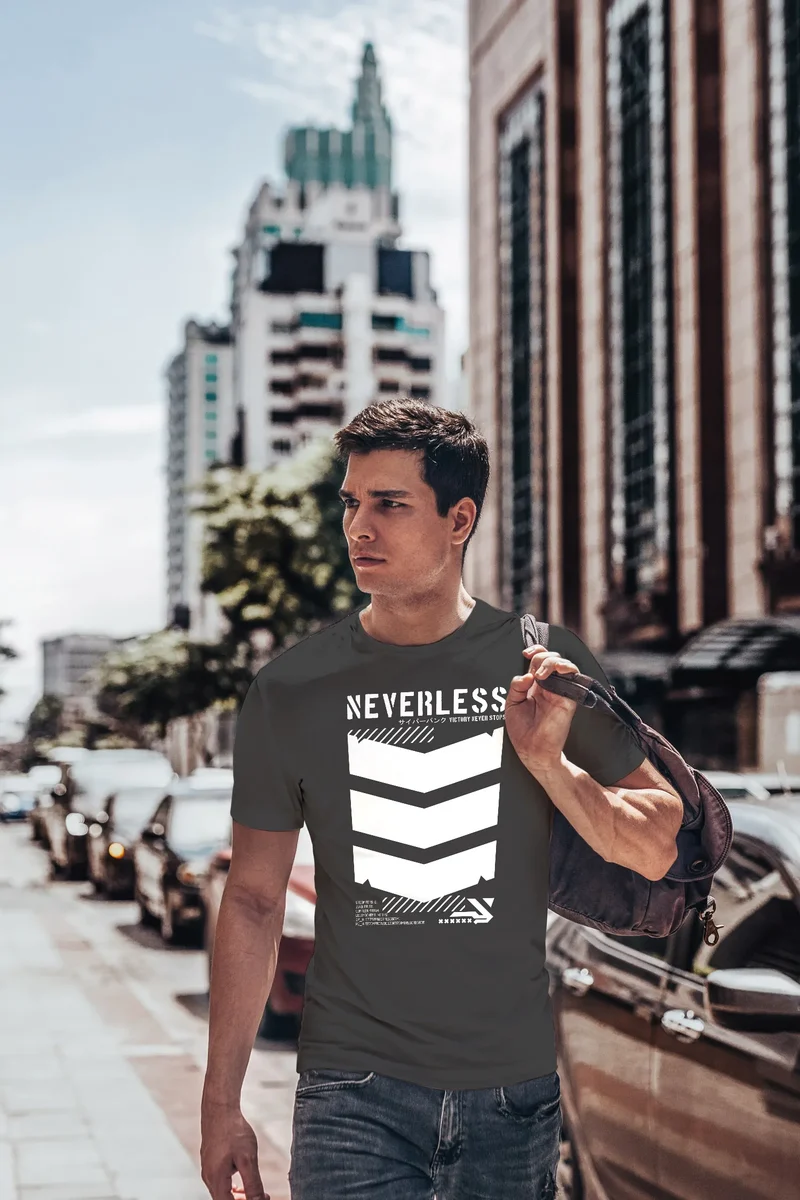 Herren T-Shirt Techwear Trend Motive Japanese Streetstyle Military Fashion Fashion Streetstyle