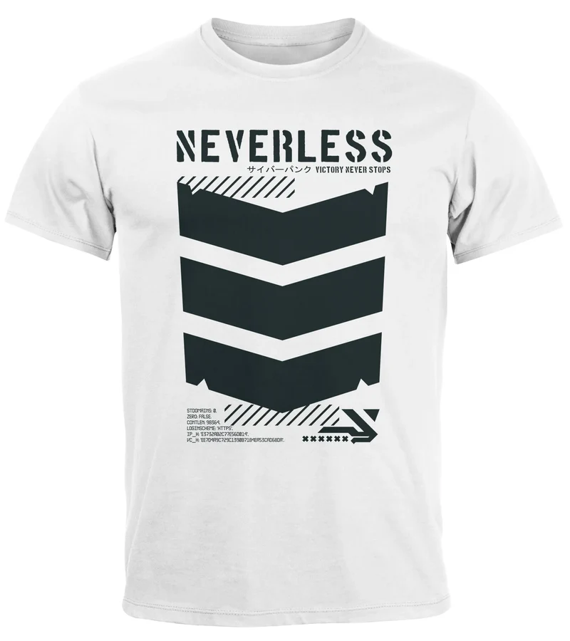 Herren T-Shirt Techwear Trend Motive Japanese Streetstyle Military Fashion Fashion Streetstyle