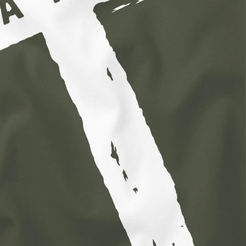 Herren T-Shirt Printshirt Aufdruck Kreuz Cross Faith Glaube Trend-Motiv Techwear Fashion Streetstyle