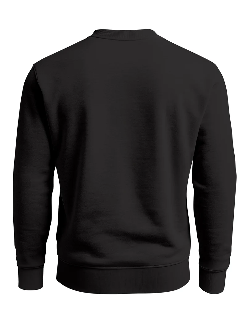 Herren Sweatshirt Pullover Hirsch Polygon Geweih Geometrisch Formen