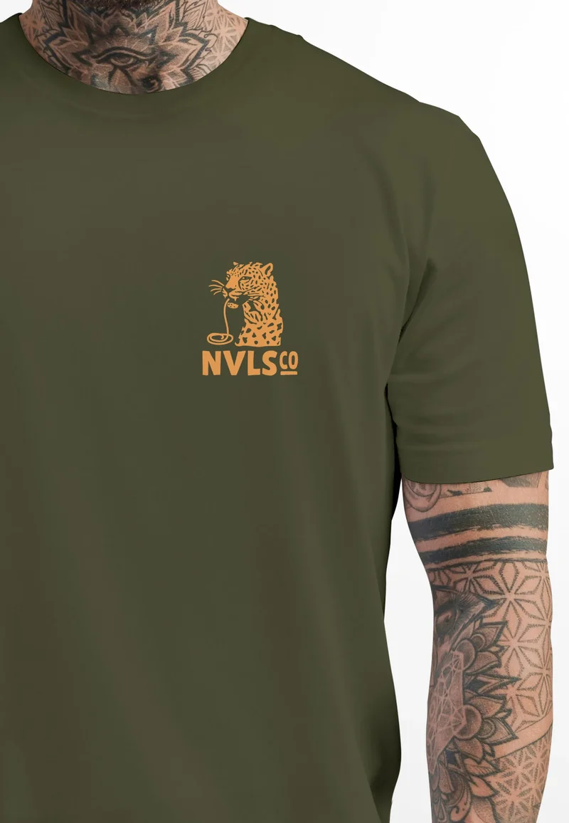 Herren T-Shirt Backprint Aufdruck Schrift Eat Pasta Brustlogo Retro Fashion Streetstyle