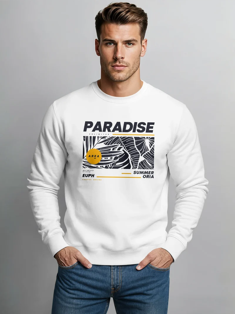 Sweatshirt Herren Paradise Unlimited Sommer Rundhals-Pullover Fashion Streetwear