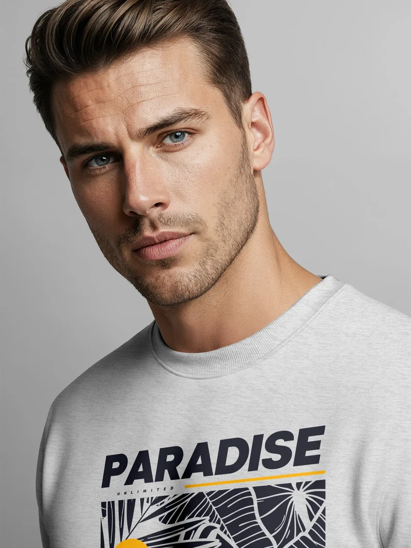 Sweatshirt Herren Paradise Unlimited Sommer Rundhals-Pullover Fashion Streetwear