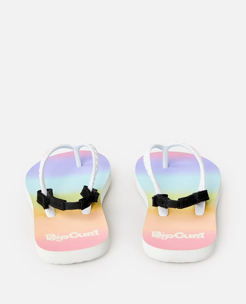 Mixed Bloom Open Toe Sandal - Girls