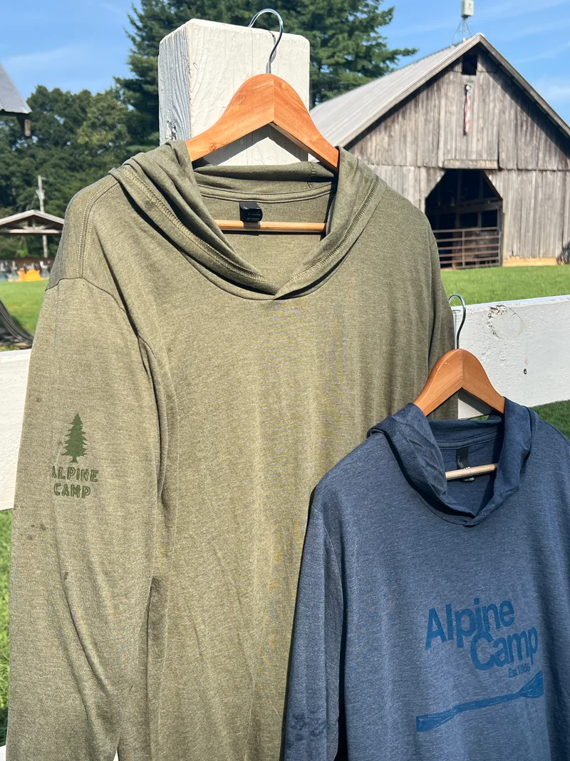 Green Hoodie Long Sleeved shirt