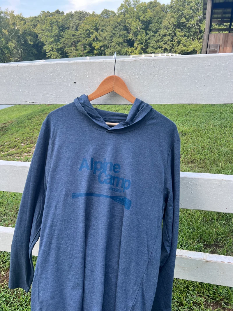 Blue Hoodie Long Sleeved shirt