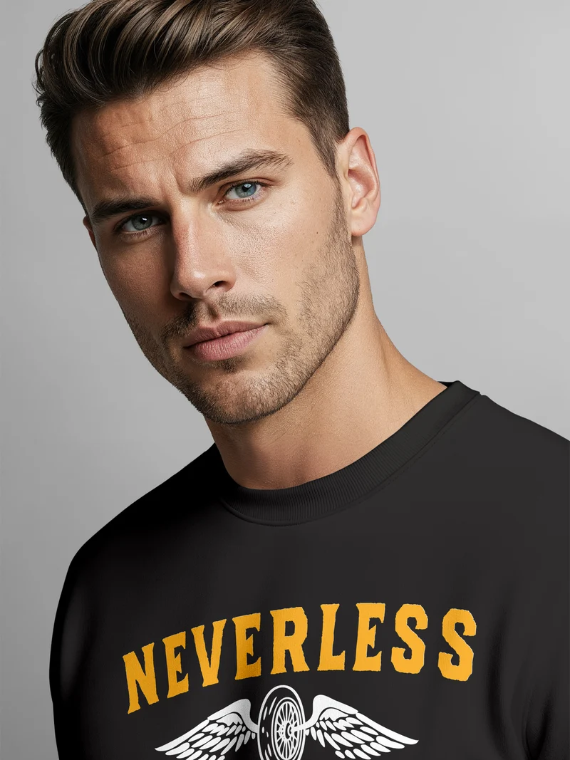 Sweatshirt Herren Biker Legends Reifen Flügel Wheel Wings