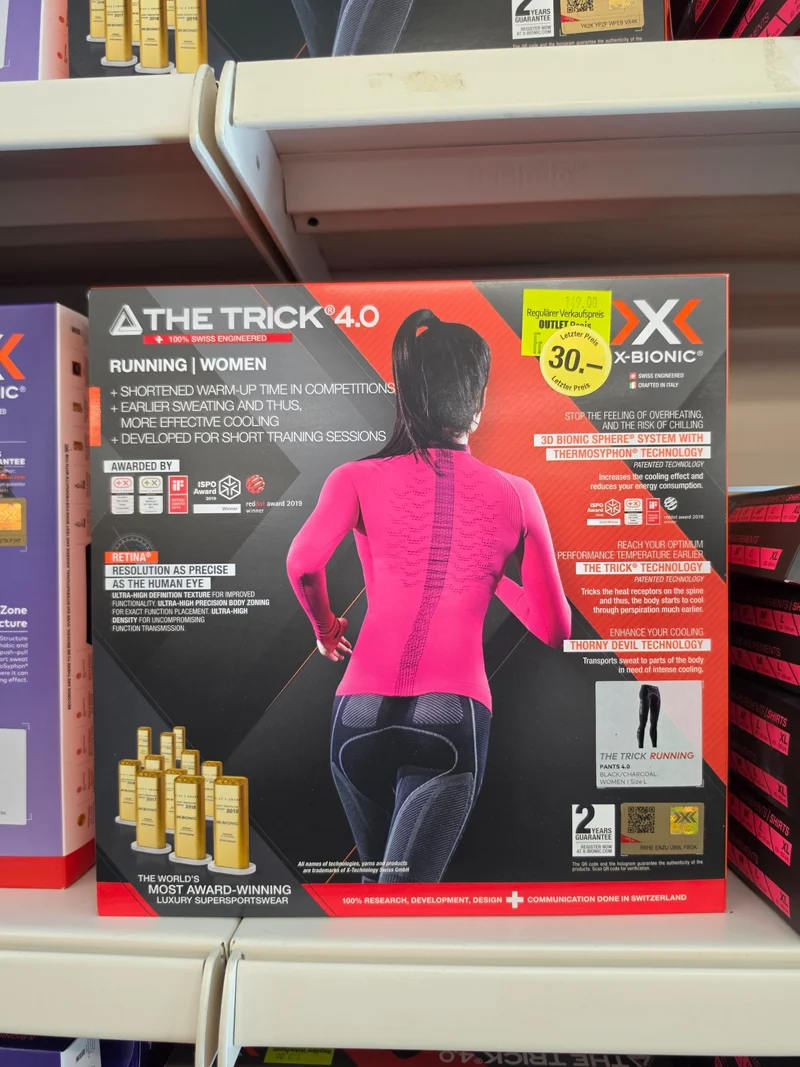 X-Bionic The Trick 4.0 Running Pants Damen – Black/Charcoal