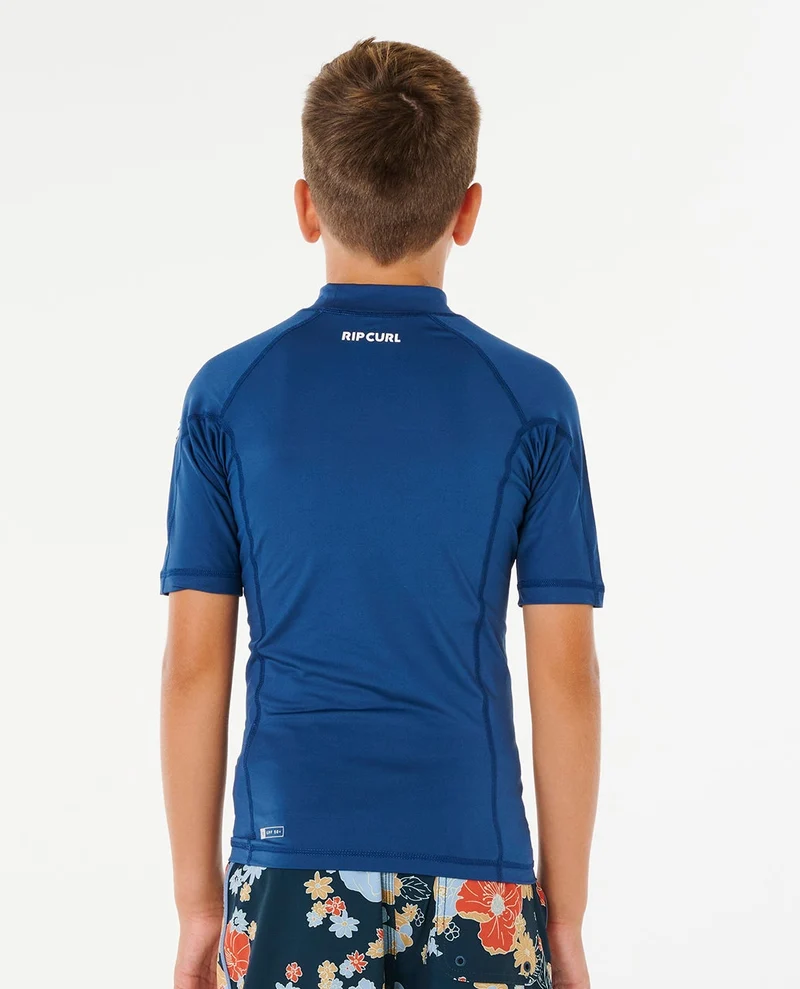 Waves UPF Short Sleeve Boy Rash vest
