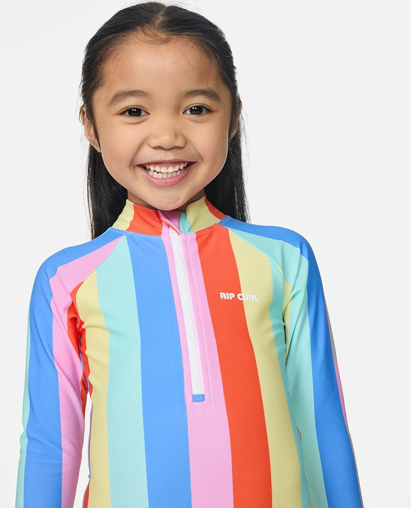 Rainbow Stripe Surf Suit Girl
