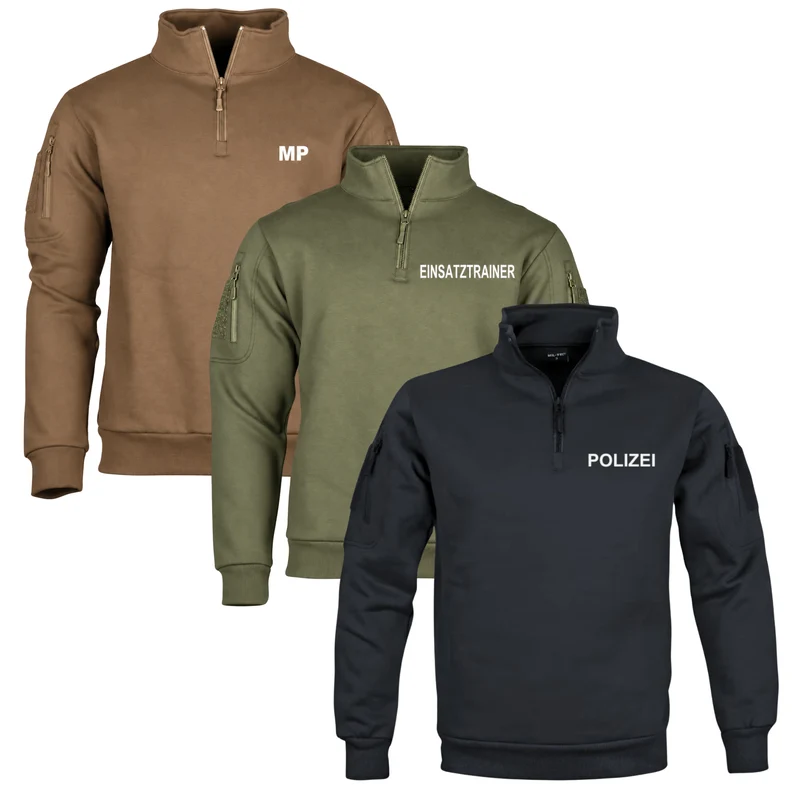 Individualisierbares Tactical Sweatshirt mit Zipper