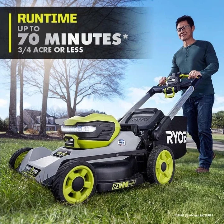 40V HP Brushless 21″ Self-Propelled Multi-Blade Mower Kit