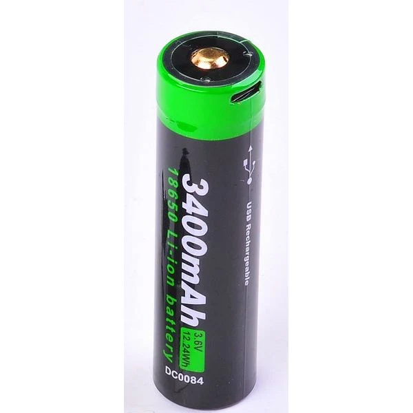 NEXTORCH DC0084C Akku 18650 USB Lithium-Ion (Li-Ion) -DC0084C- 3.6V 3.400mAh