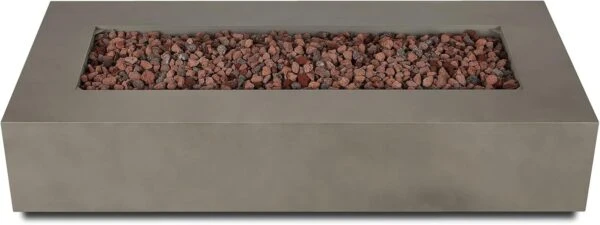 Real Flame Aegean 70″ Rectangle Propane Fire Table