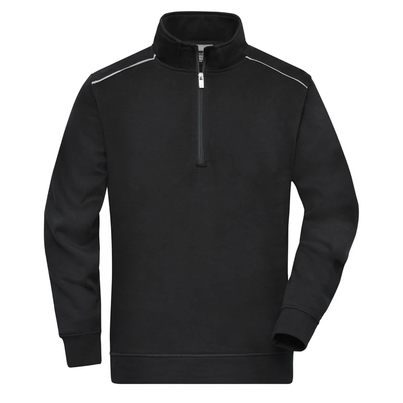 Individualisierbares Einsatz-Sweatshirt Half-Zip