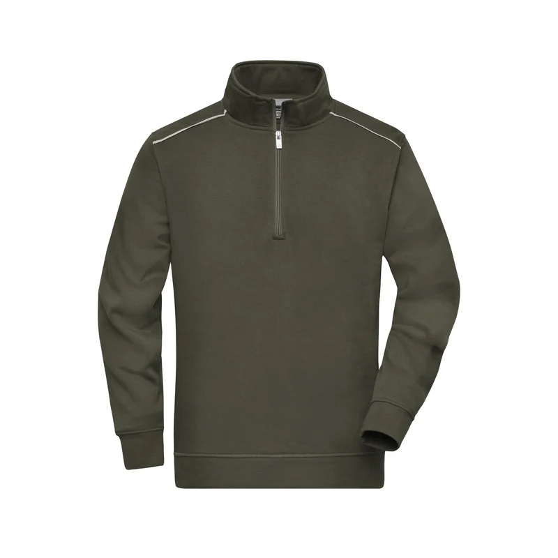 Individualisierbares Einsatz-Sweatshirt Half-Zip