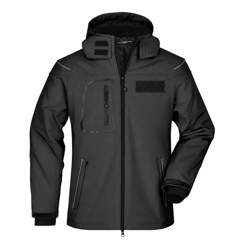 Winter Softshell Einsatzjacke mit Flauschflächen