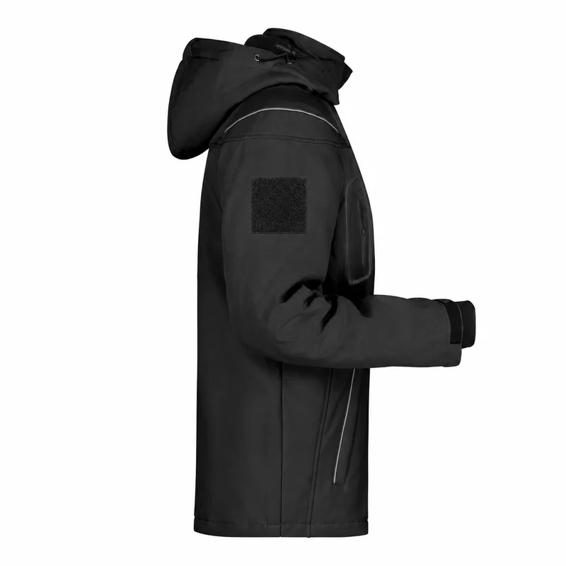 Winter Softshell Einsatzjacke mit Flauschflächen