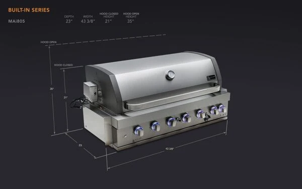 Mont Alpi 805 Built-In Gas Grill