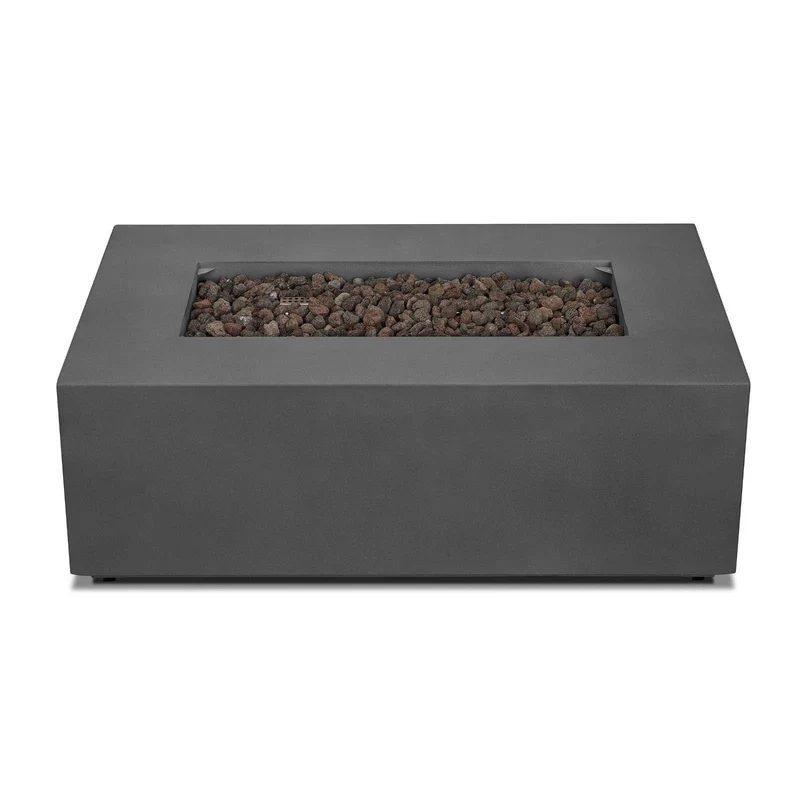 Real Flame Aegean 42″ Rectangle Propane Gas Outdoor Fire Table