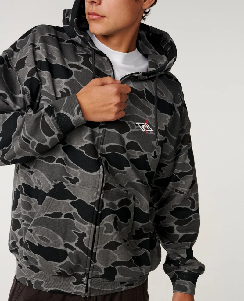 Eddie Would Go Petro Zip Hood Fleece