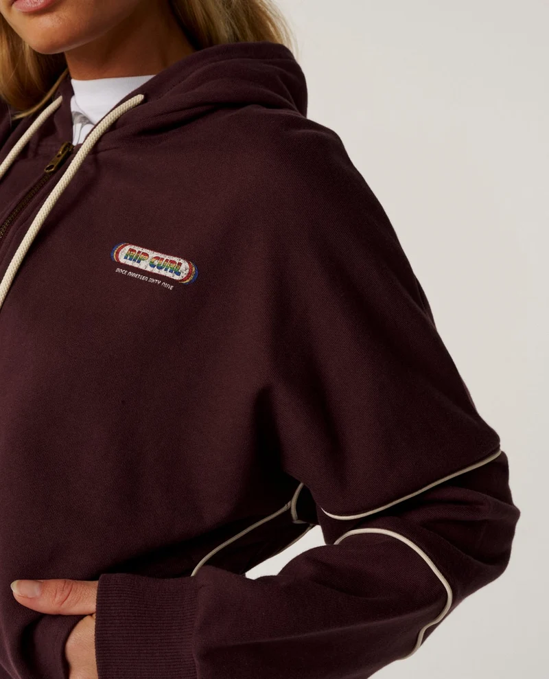 Since 1969 Drop Shoulder Zip Through Fleece