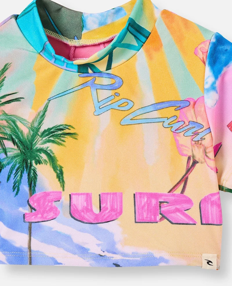 Malibu Short Sleeve Bikini Set Girl