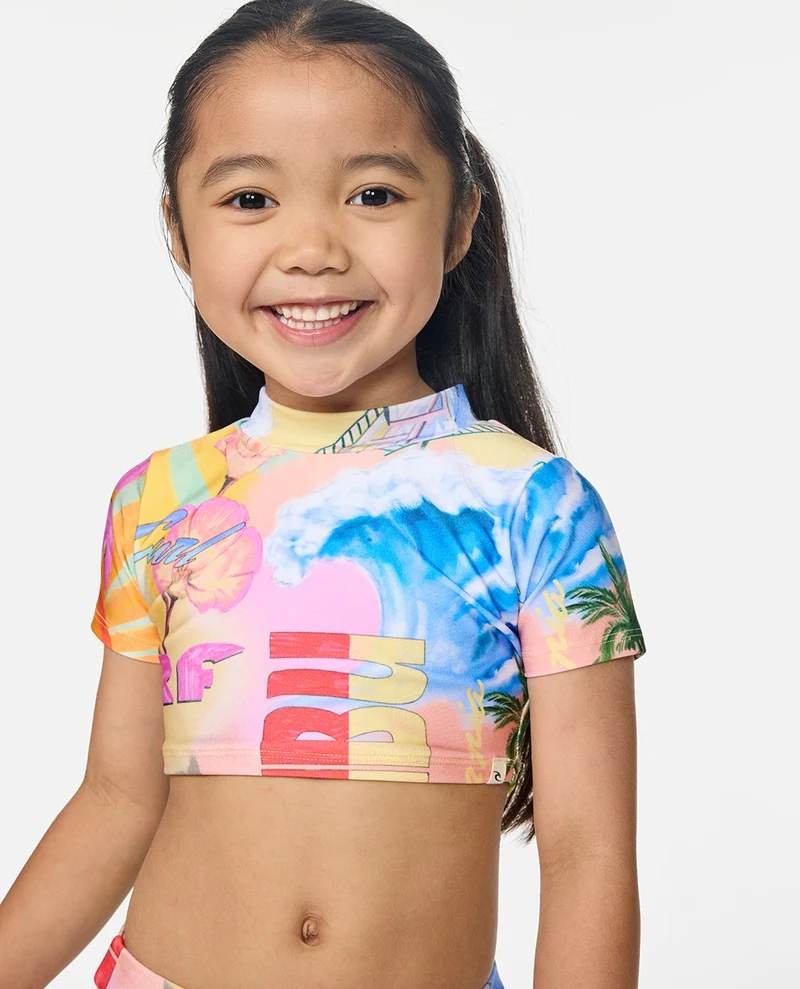 Malibu Short Sleeve Bikini Set Girl