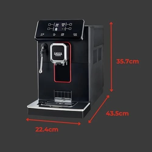 Gaggia Magenta Plus Super-Automatic Espresso Machine, 60 ounces,Black