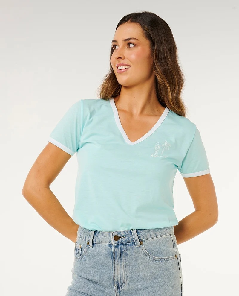 Hotel Malibu V-Neck Tee
