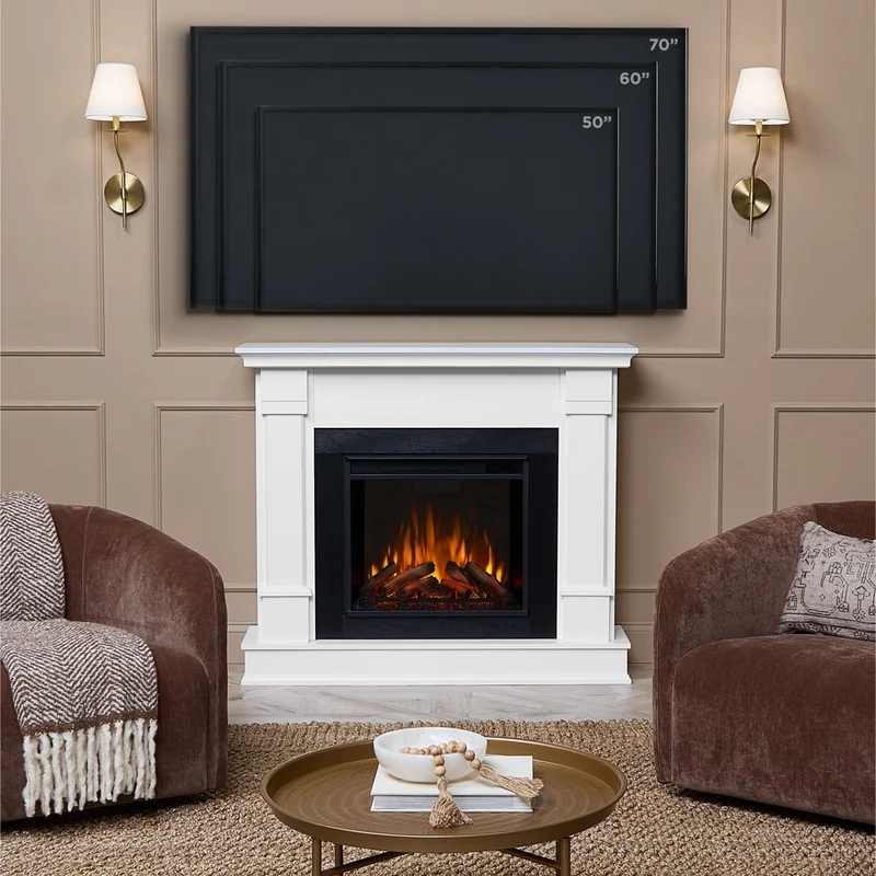 Real Flame 48″ Silverton Electric Fireplace