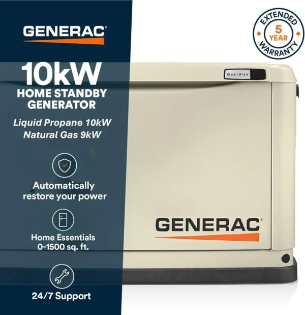 Generac Guardian 10kW Home Backup Generator