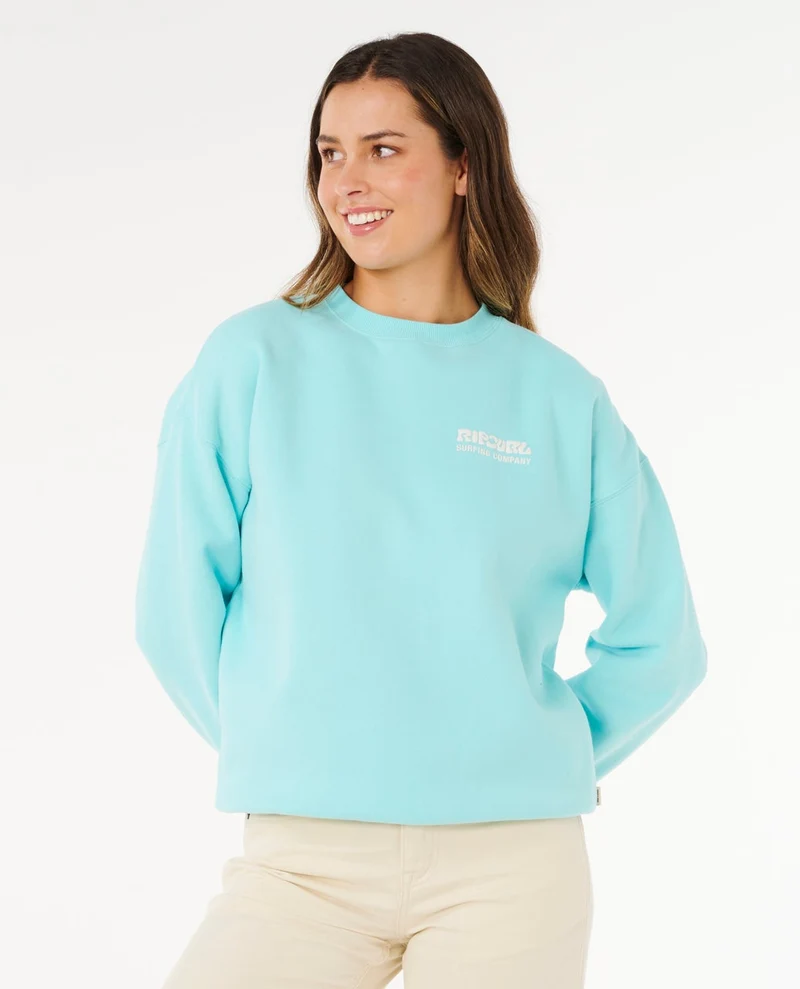 Surf Puff Inspired Crew Fleece