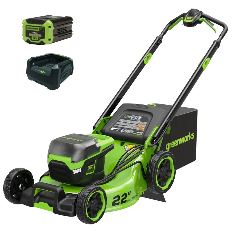 Greenworks Pro 60V 22″ Cordless Self-Propelled Push Lawn Mower