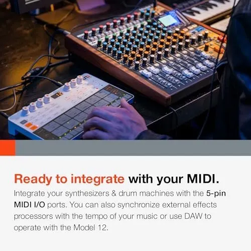 Tascam Model 12 All-in-One 12-track Digital Multitrack Mixing and Recording Studio, Mixer, USB Audio Interface and DAW Controller