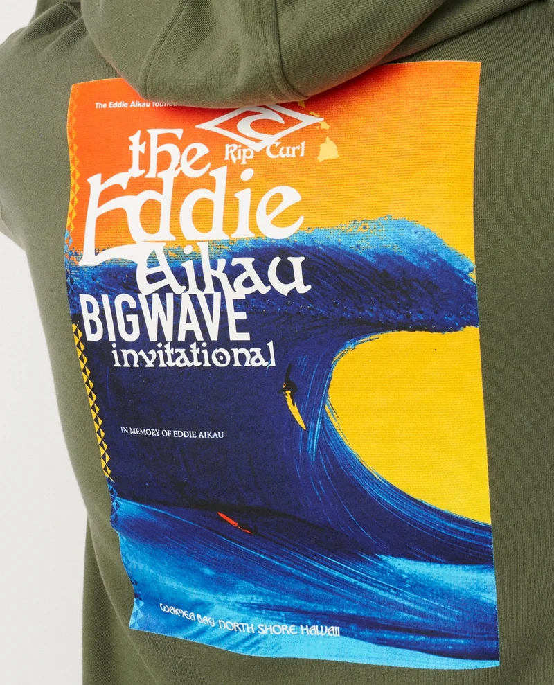 Eddie Would Go Poster Hood Fleece