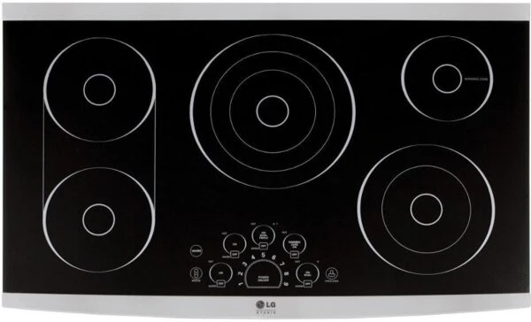 LG STUDIO 36″ Built-In Electric Cooktop LSCE365ST
