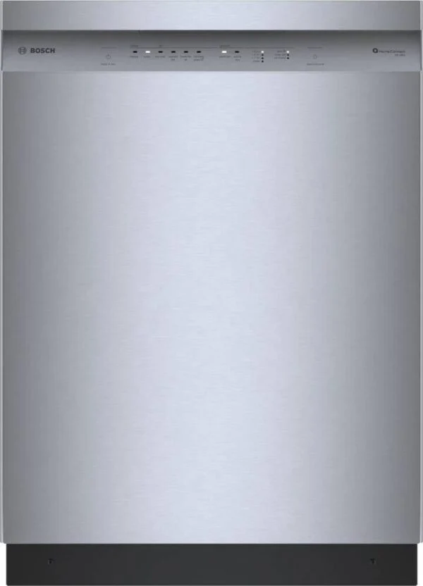 Bosch SHE41CM5N 300 Series 24″ Dishwasher 48 db – Recessed Handle, Stainless Steel