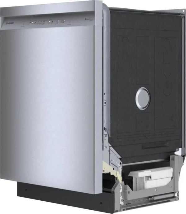 Bosch SHE41CM5N 300 Series 24″ Dishwasher 48 db – Recessed Handle, Stainless Steel